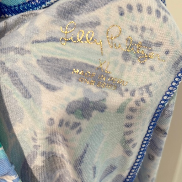 Girls Lilly Pulitzer Blue/Aqua Leggings XL 12-14 - Picture 3 of 4